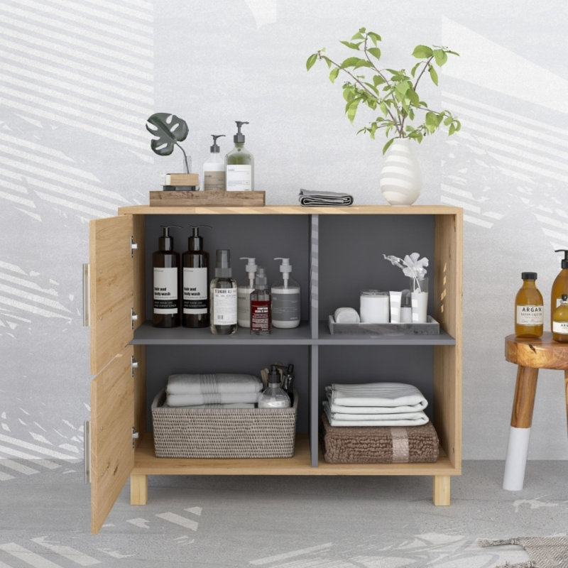 Engineered Wood Freestanding Bathroom Cabinet