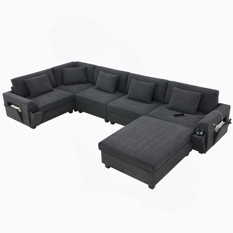 Canapé confortable, Noir