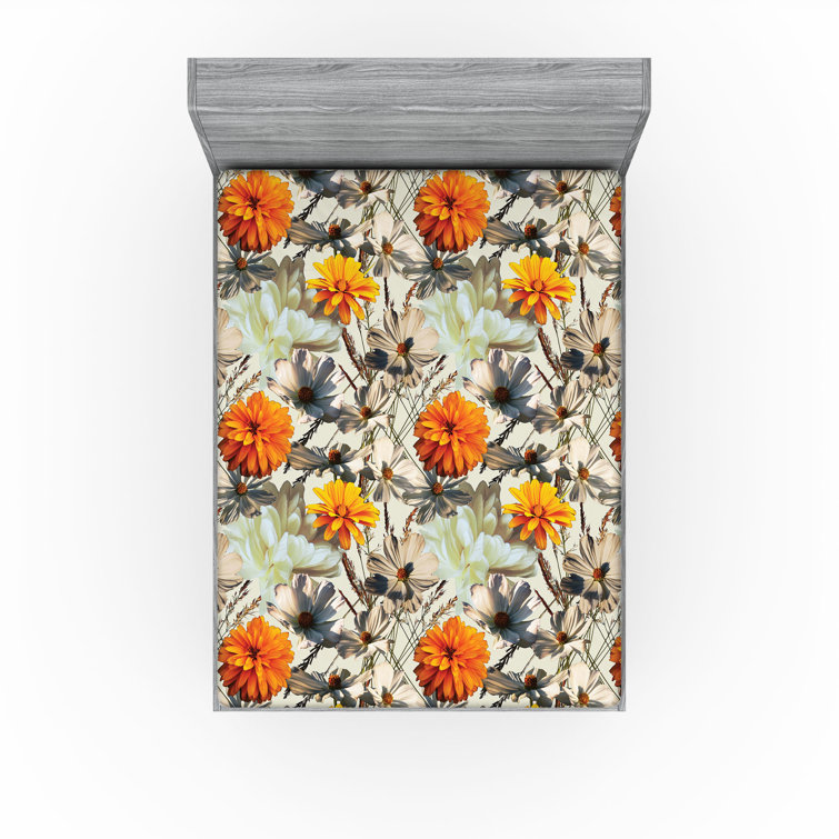Drap-housse floral Ambesonne