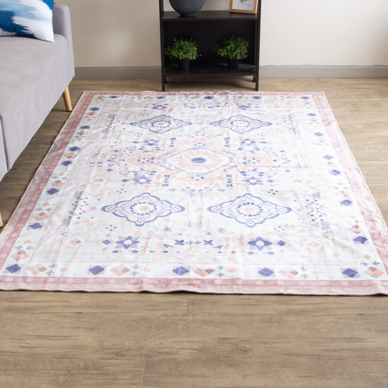 Tapis traditionnel lavable à la machine avec envers antidérapant, Tapis de couloir 2 pi x 6 pi