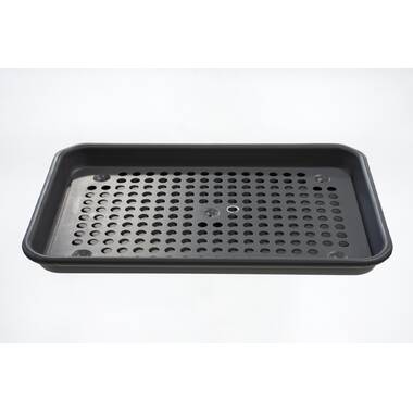 Range Kleen 13'' Enameled Cast Iron Broiler Pan with Rack