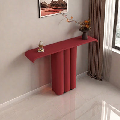 Modern minimalist red console table
