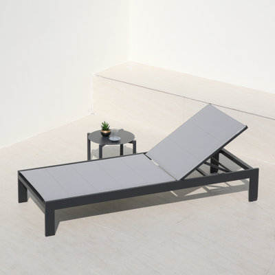 200cm Long Reclining Single Chaise with Cushions
