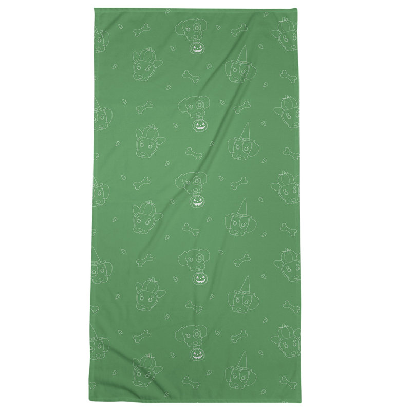 Bath Towel, Green, Poly/Cotton