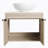 24 " Modern Design Float Bathroom Vanity With Ceramic Basin Set