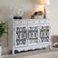 Banc de rangement blanc en bois manufacturé