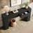 63" Wood Console Table With Drawers, Sofa Console Table For Living Room, Hallway, Entrance,-1601304791