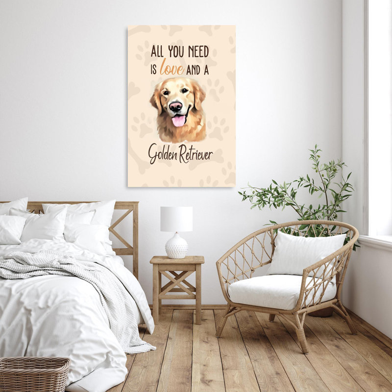 «Anassa Golden Retriever», impression sur toile, H 20 po x l 16 po x P 1,25 po