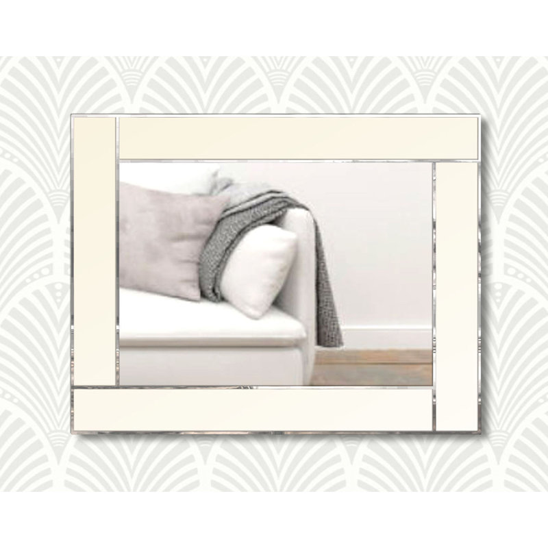 Besaw Flat Wall Mirror, Cream