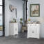 Armoire de rangement 28,8 po, buffet compact en bois avec 2 tiroirs et 2 portes, mobilier d'appoint minimaliste moderne pour le salon, la cuisine, la salle à manger