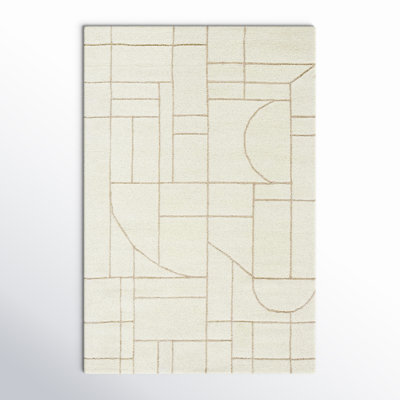Lorette Hand Tufted Wool Cream Rug