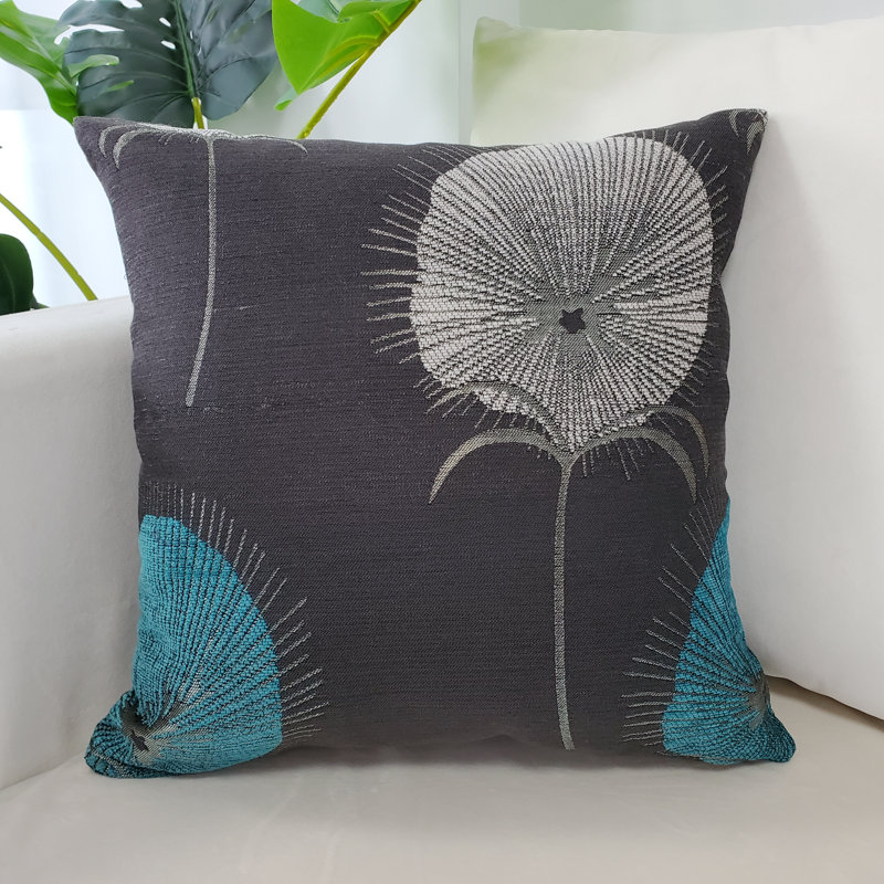 Ensemble de 2 taies d'oreiller Dandelion Flower, Turquoise
