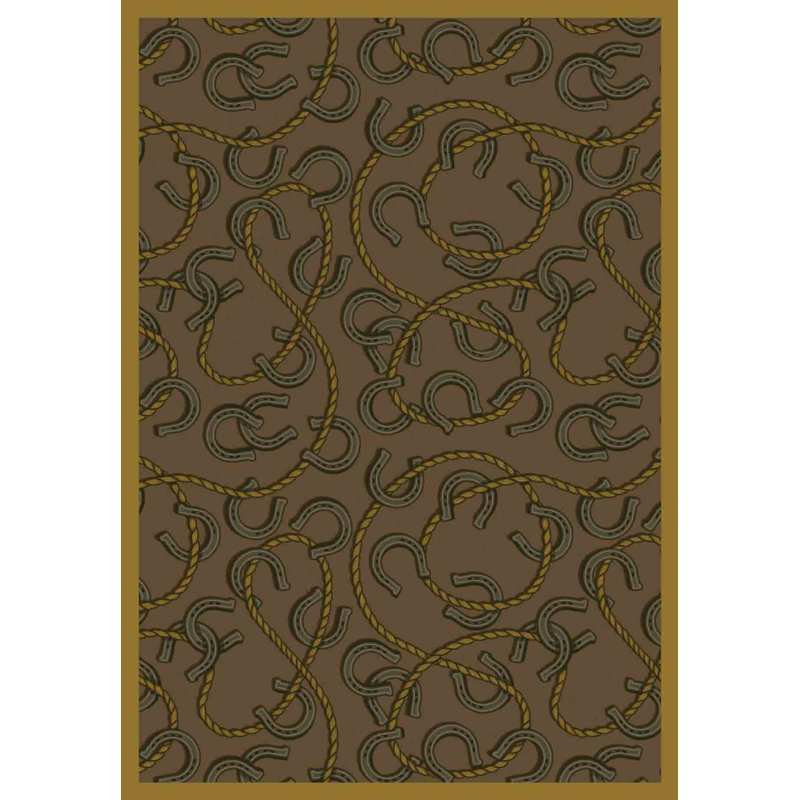 Whimsy Rodeo Area Rug, Rectangle 7'8" x 10'9"