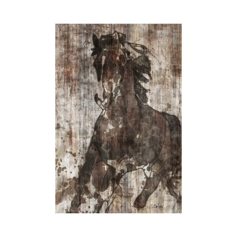 Galloping Horse by Irena Orlov - Gallery-Wrapped Canvas Giclée on Canvas, 20.32 cm H x 30.48 cm W, Wrapped Canvas