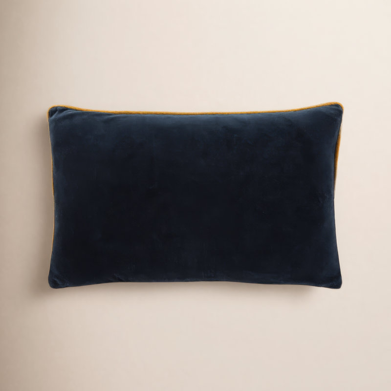 Amory Cotton Throw Pillow, Pillow Cover Only - No Insert, Blueberry