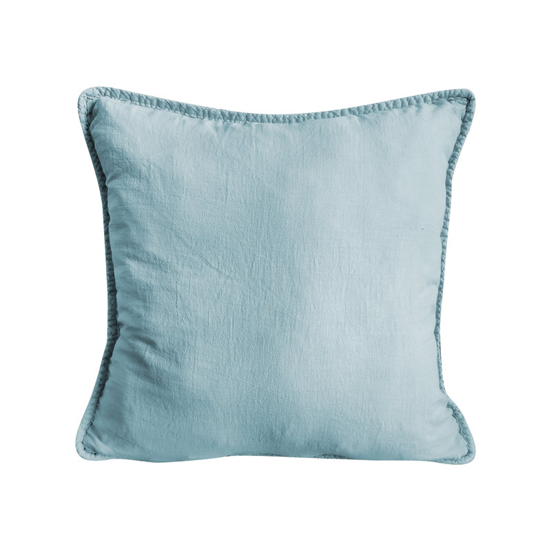 Carson Cotton Reversible Throw Pillow, Blue