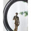 Miroir mural rond 23,5 po avec cadre en bois, miroir décoratif classique, pour salon, vestibule, salle de bain, bureau