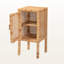 Table de chevet 1 porte en rotin de style bohémien Oaken H 29,21 po x l 13,55 po x P 12,82 po