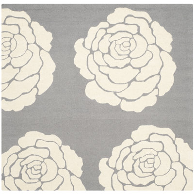Cannen Hand Tufted Wool Floral Rug