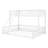 Twin XL Over Queen Floor Bunk Bed With Ladder & Guardrails-1575297181