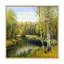 «Beautiful Summer River Green Landscape V», peinture sur toile encadrée