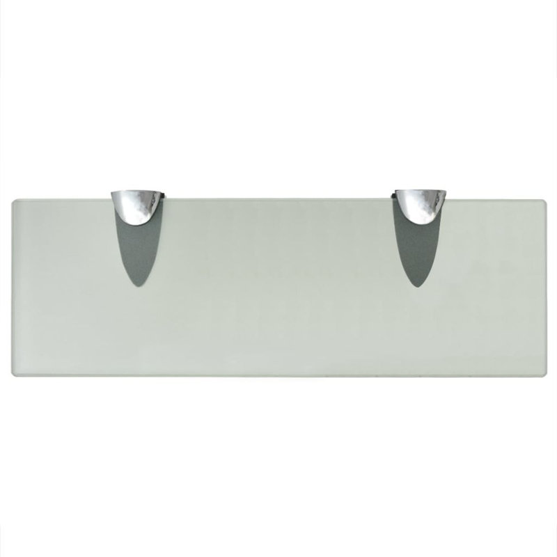 Glass Floating Shelf, Green, 0.8cm H x 30cm W x 20cm D