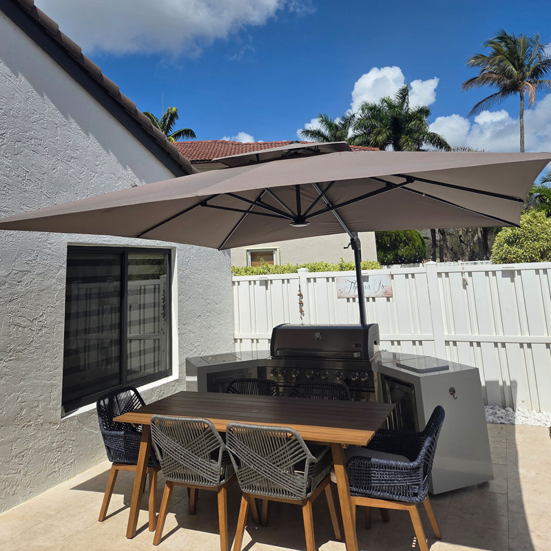 Parasol en porte-à-faux 11 pi, Taupe