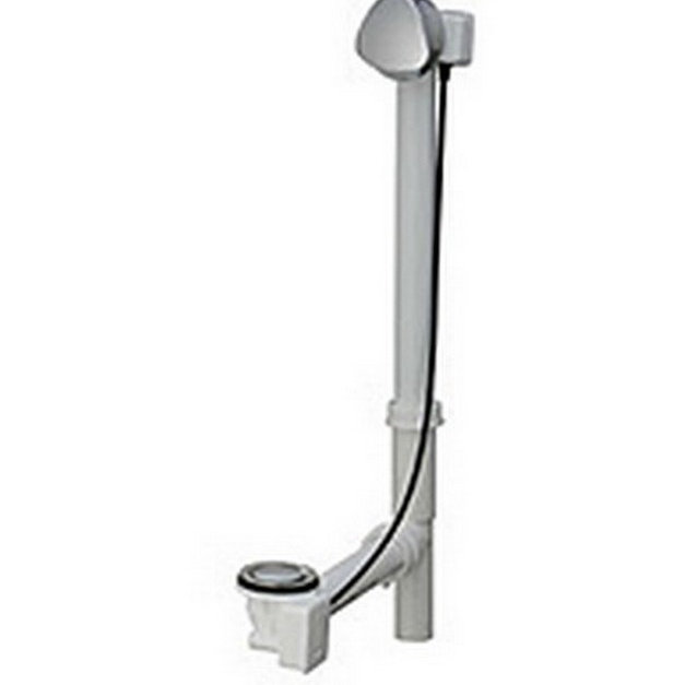 Drain de baignoire à pattes avec trop-plein, Argent