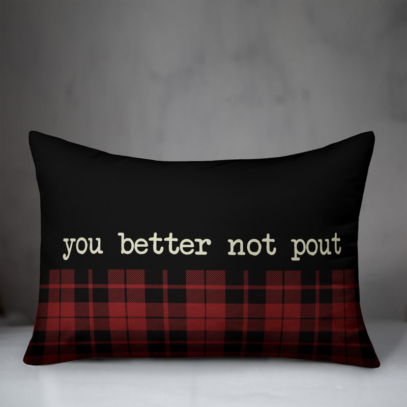 Plaid Throw Pillow