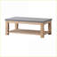 Béton rustique moderne & amp; Table basse en bois pour le salon - Centre de table élégant et durable