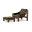 Halston Chair W/Ottoman-Dulane Moss