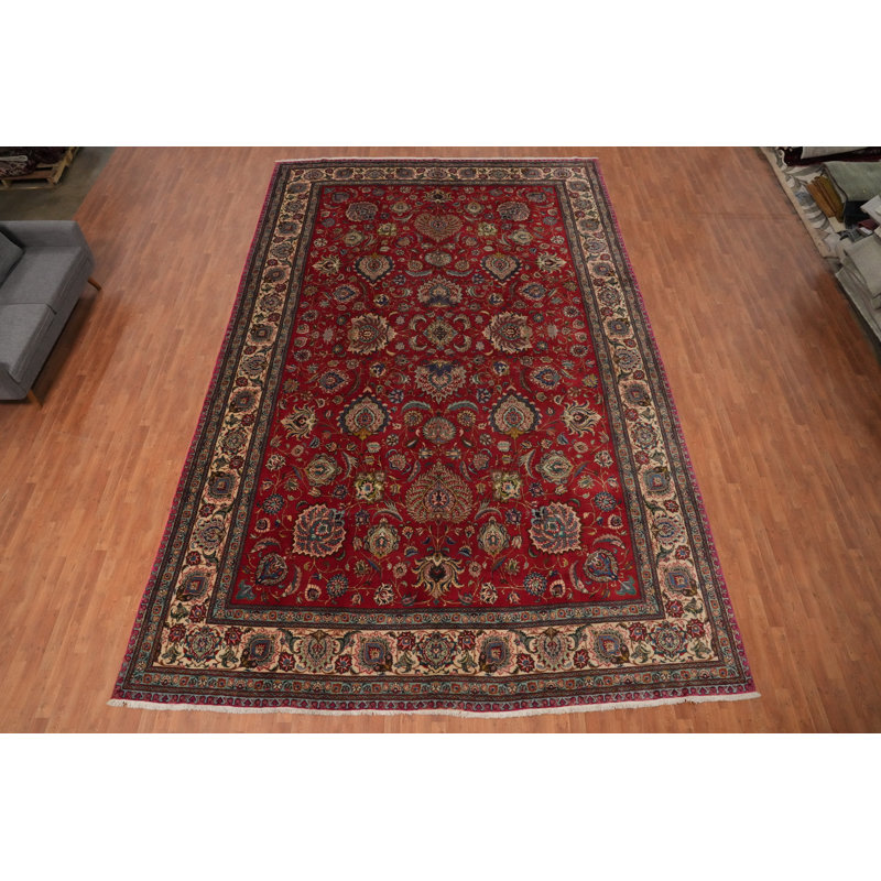 Grand tapis traditionnel floral All-Over 12 x 18