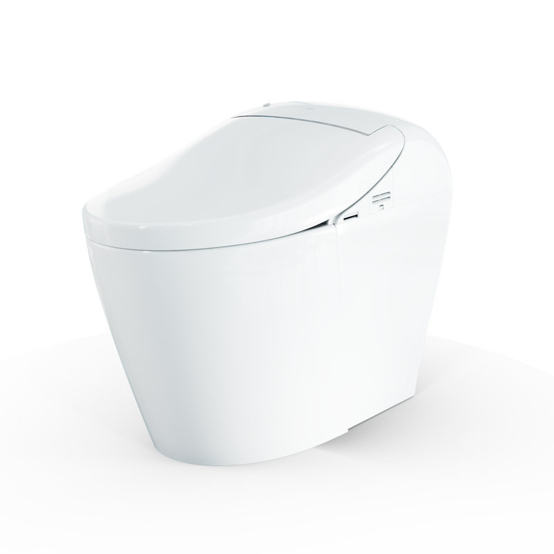 TOTO® WASHLET® G5A Lite 1.2 or 1.0 GPF Smart Toilet with Integrated Bidet Seat and CEFIONTECT®, Cotton White - MS7421CEMFG#01