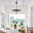 Chrisha 16'' W 4-Light Dimmable Steel Chandelier-663332434