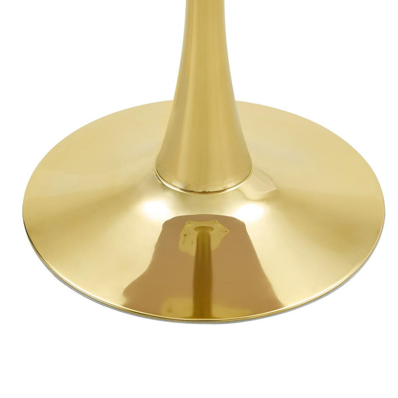 Table de salle à manger 23 ", Gray / Gold