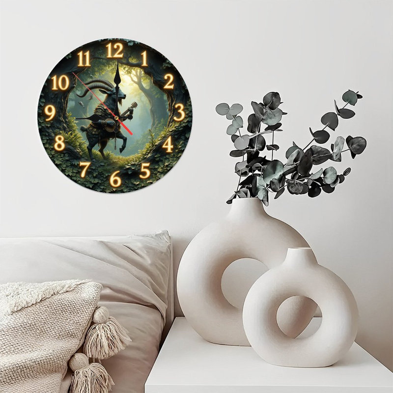 Horloge forêt de chèvre