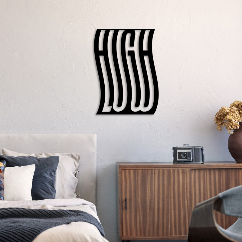Elegant Decorative Metal Wall Accessory, Black Finish, 19.7 x 14.6 inches | 100% Metal, Thickness: 0.06 inches | Lightweight at 2.0 lbs | Perfect for Home Décor, Modern Aesthetic & Unique Wall Art