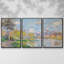 Monet, reproduction sur toile 3 pièces-1148245428-1148245390