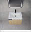 Ensemble de meuble-lavabo de 24 po pour grand espace, ensemble d'armoires de salle de bain moderne, ensemble d'armoires de lavabo de salle de bain, chêne (composable)