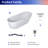 67'' x 31.5'' Soaking Solid Surface Bathtub