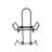 Mini 3 Tier Wicker Basket Organizer Stand for Tabletop Display, 8.3 X 8.3X 22.5"