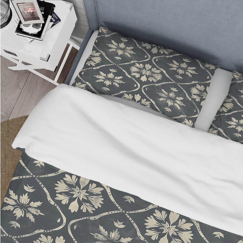 Ensemble de housse de couette Country, Housse de couette pour grand lit + 2 taies décora