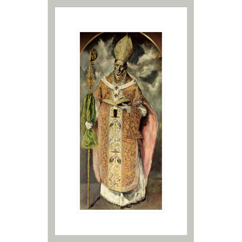 St. Ildefonso (607-667) par El Greco, impression giclée encadrée, 21.75" H x 16.51" W