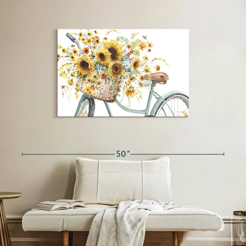 Tournesols pour toujours II, H 26 po x l 39 po