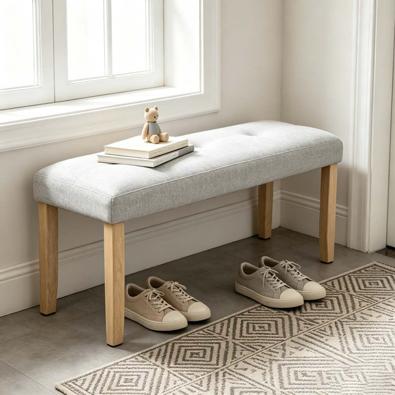 Banc rembourré moderne capitonné
