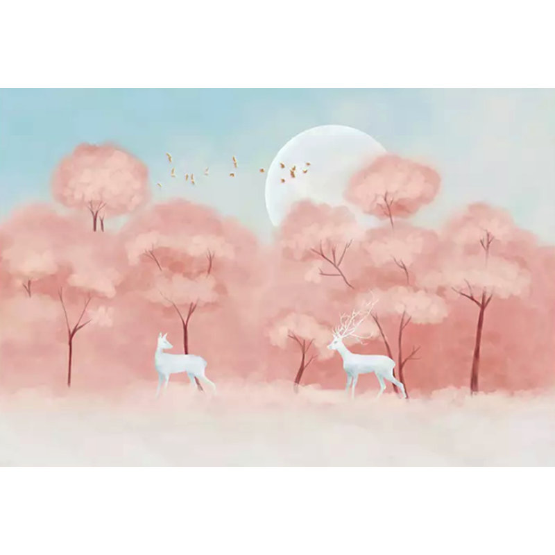 Papier peint texturé amovible rose, l 55 po x L 35 po