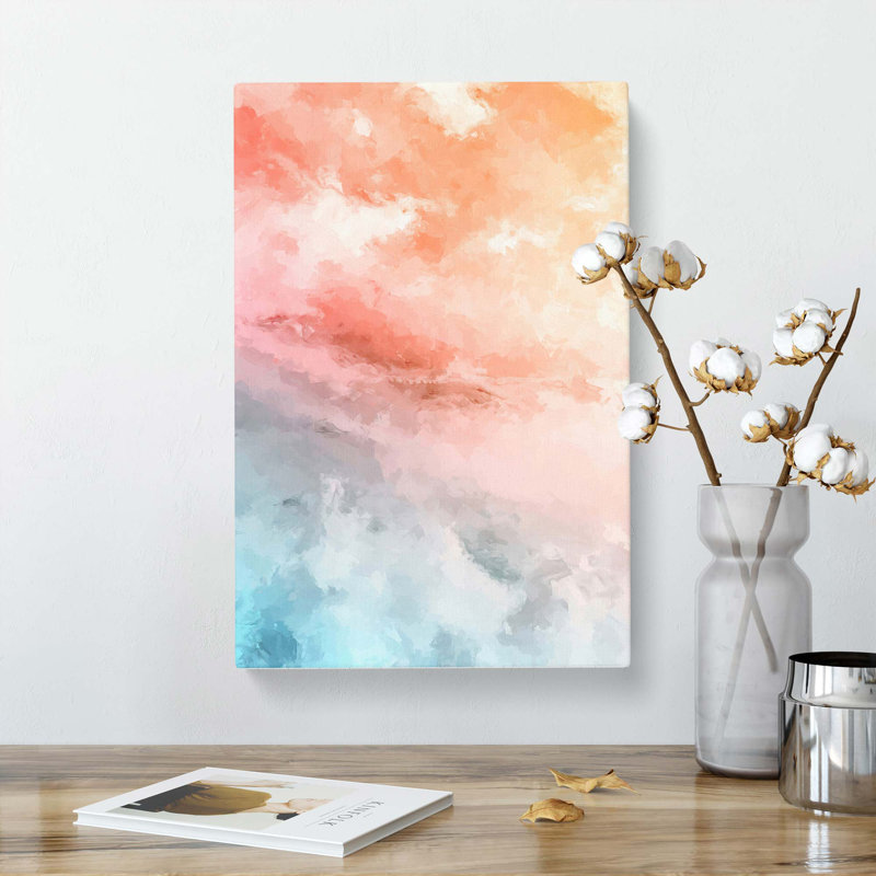 Inspiration From The Clouds In Abstract - Wrapped Canvas Painting, 50cm H x 35cm W x 3cm D