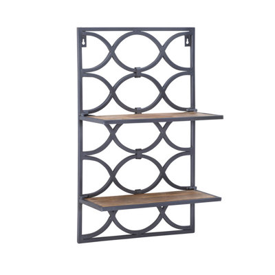 Ballesteros 2 Piece Tiered Shelf