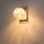 Luminaire de meuble-lavabo mural 6 po avec globe sphérique doré moderne et abat-jour en verre bullé pour salle de bain, chambre à coucher, couloir - blanc chaud 3000K, 6W 380LM, à intensité variable, homologué ETL