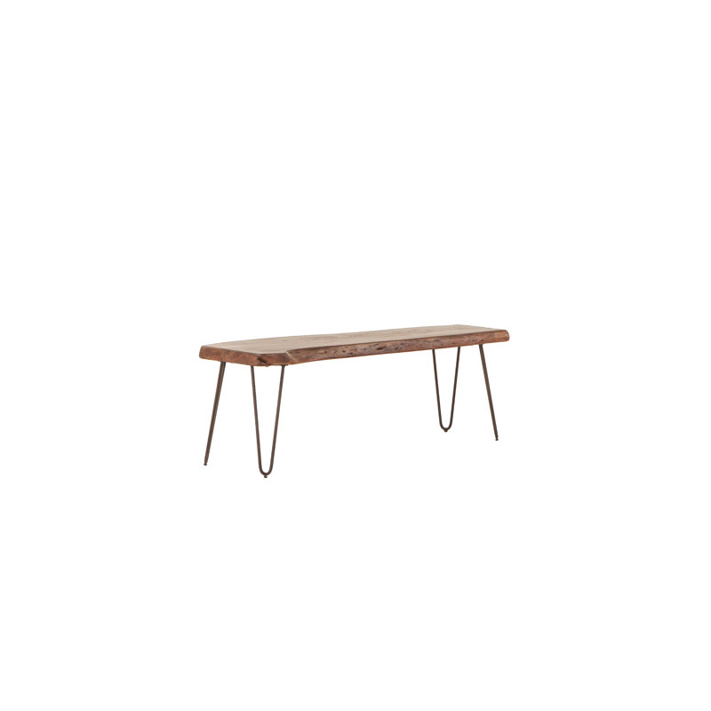 Vail Solid Wood Dining Bench, Walnut